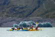 Nouvelle-Zélande - Mount Cook - Kayak sur le lac terminal du glacier de Tasman