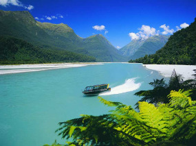 Nouvelle-Zélande - Haast - Croisière en jet boat sur la rivière Haast