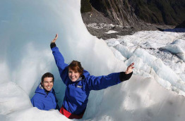 Nouvelle-Zélande - Franz Josef Glacier - Marche guidée sur le glacier de Franz Josef et détente aux Glacier Hot Pools
