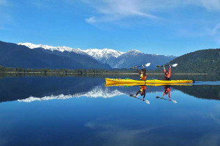 Nouvelle-Zélande - Franz Josef  - Après-midi de kayak sur le lac Mapourika