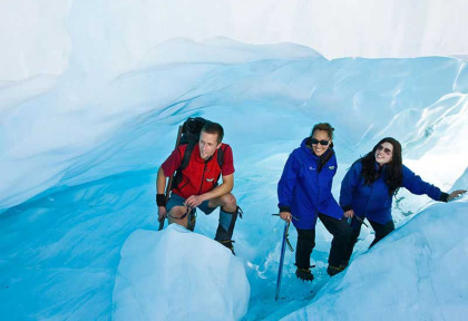Nouvelle-Zélande - Franz Josef Glacier - Marche guidée sur le glacier de Franz Josef, accès en hélicoptère