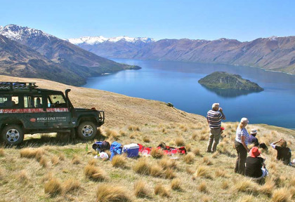 Nouvelle-Zélande - Wanaka - Croisière sur le lac Wanaka, marche sur l'île de Mou Waho et safari 4x4 dans les hautes terres