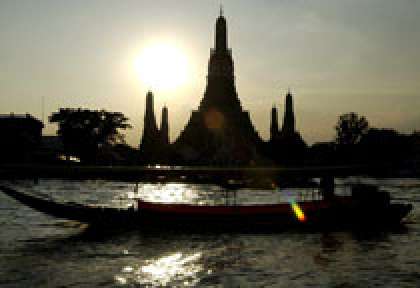 Le temple de Wat Arum à Bangkok