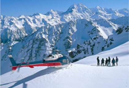 Aoraki Mt Cook Snow Landing