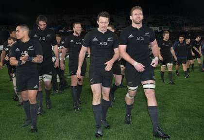 L’équipe de rugby des All Blacks en Nouvelle-Zélande