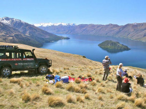 Nouvelle-Zélande - Wanaka - Croisière sur le lac Wanaka, marche sur l'île de Mou Waho et safari 4x4 dans les hautes terres