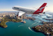 Qantas - Vue aérienne de Sydney avec l'A380