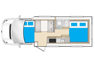 Nouvelle-Zélande - Camping car - Cheapa Campa 4 Berth