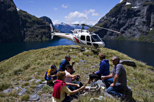 Nouvelle-Zélande - Te Anau - Survol du Milford Sound en hélicoptère