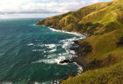 Nouvelle-Zélande - Coromandel - Coucher de soleil sur la côte sauvage du Nord de Coromandel