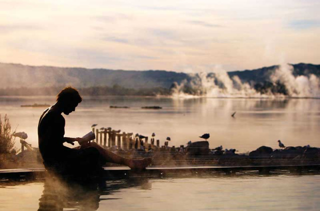 Nouvelle-Zélande - Rotorua - Polynesian Spa - accès aux Adults Pools et Priest Spa Pools